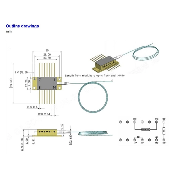 What does an 8-core single-mode fiber optic cable look like 