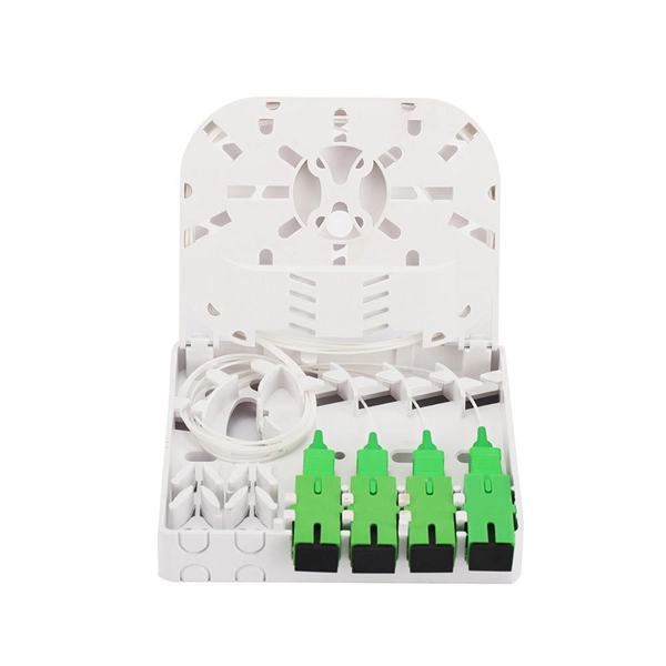 Pre-installed aerial optical cable splice box