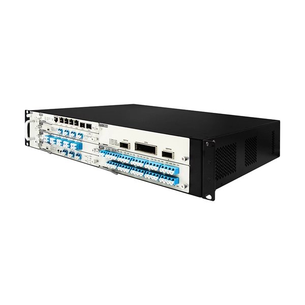OLT equipment fiber optic cable connection